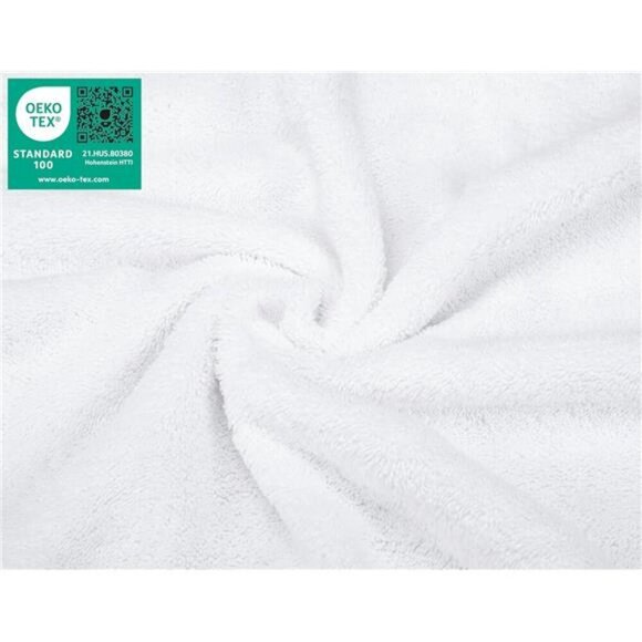 White Cotton Washcloth Set 4 Pack 13x13 Soft Face Body Towels Bathroom Rags - Picture 4 of 7